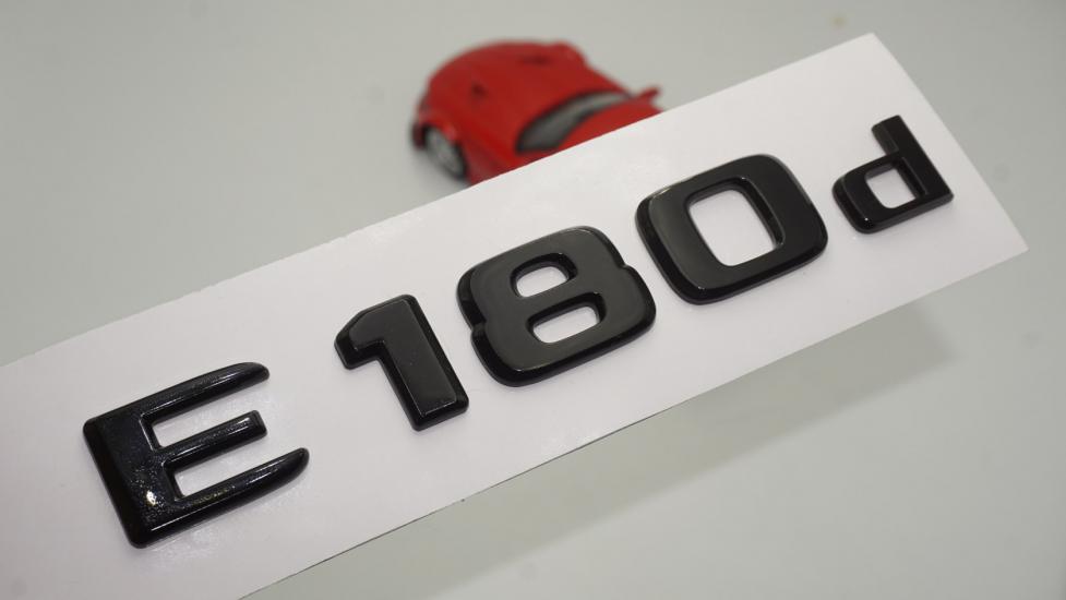 E 180d Bagaj Parlak Siyah ABS 3M 3D Yazı Logo