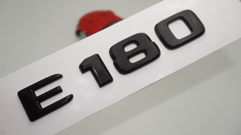 E 180 Bagaj Parlak Siyah ABS 3M 3D Yazı Logo