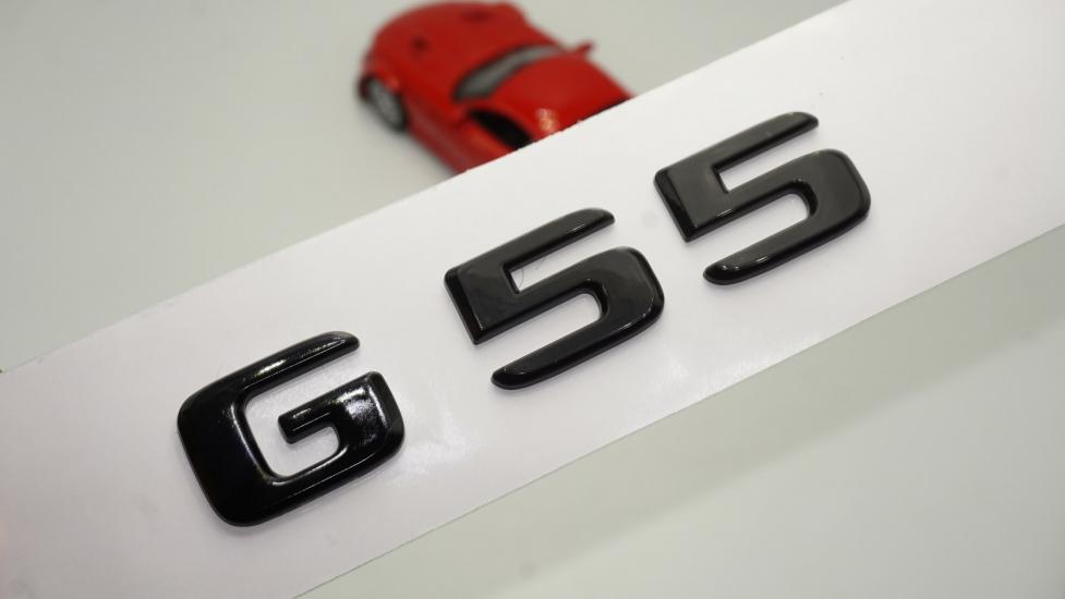 DK Tuning G55 Bagaj Parlak Siyah ABS 3M 3D Yazı Logo Benz İle Uyumlu