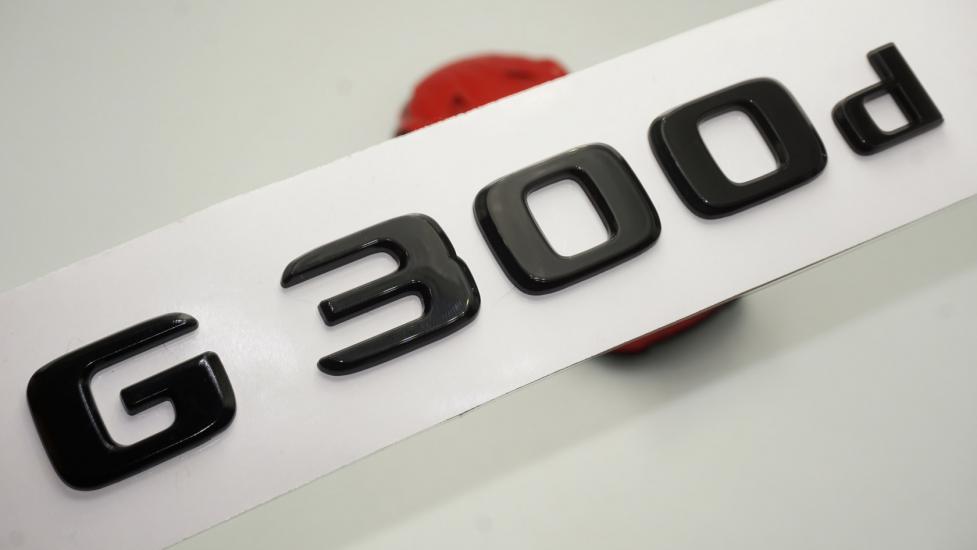 G 300d Bagaj Parlak Siyah ABS 3M 3D Yazı Logo