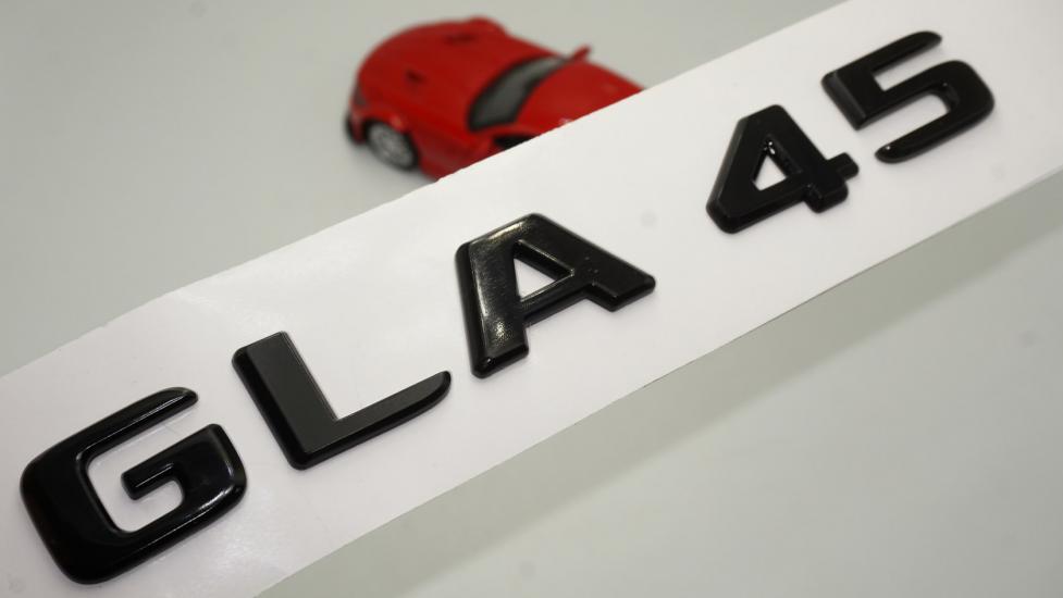 GLA 45 Bagaj Parlak Siyah ABS 3M 3D Yazı Logo
