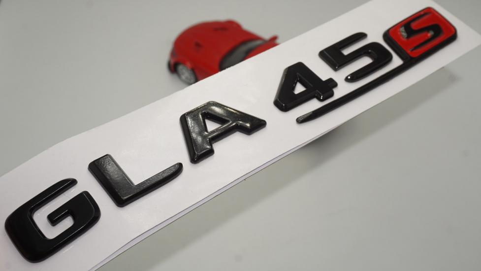 GLA 45S Bagaj Parlak Siyah ABS 3M 3D Yazı Logo