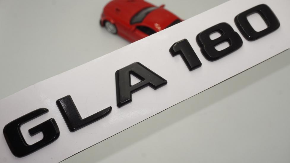 GLA 180 Bagaj Parlak Siyah ABS 3M 3D Yazı Logo