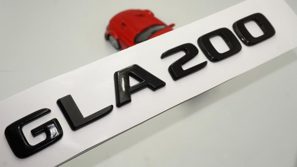 GLA 200 Bagaj Parlak Siyah ABS 3M 3D Yazı Logo