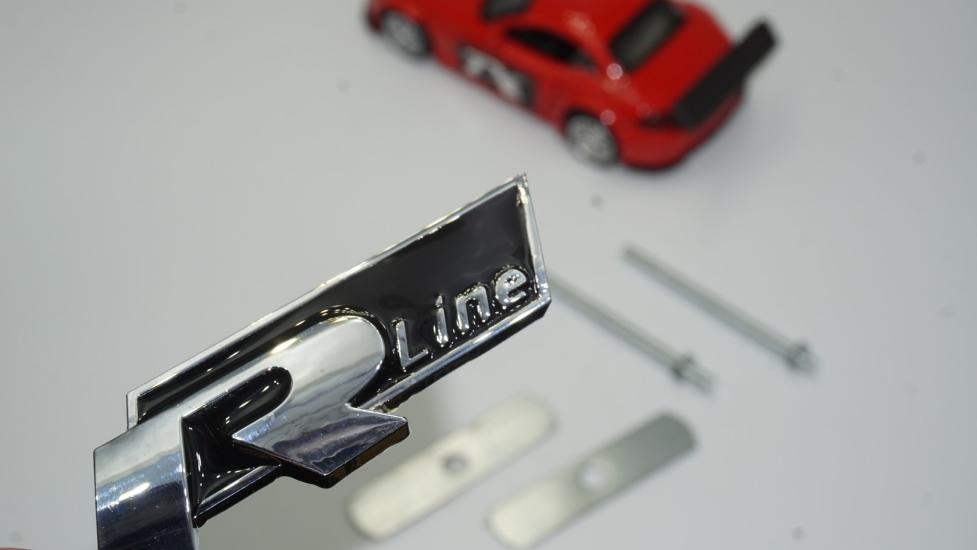 Volkswagen R Line Ön Panjur Izgara Vidalı 3D Krom Metal Logo