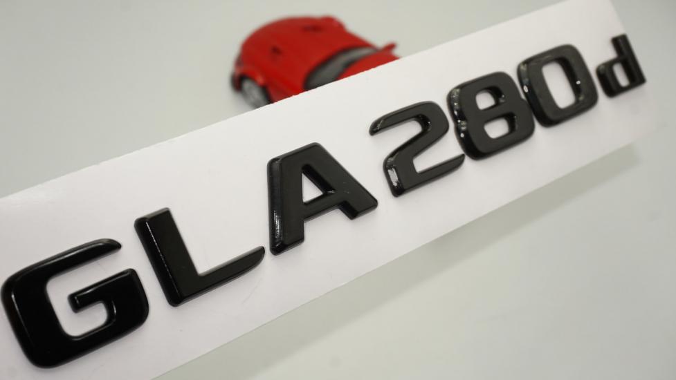 GLA 280d Bagaj Parlak Siyah ABS 3M 3D Yazı Logo