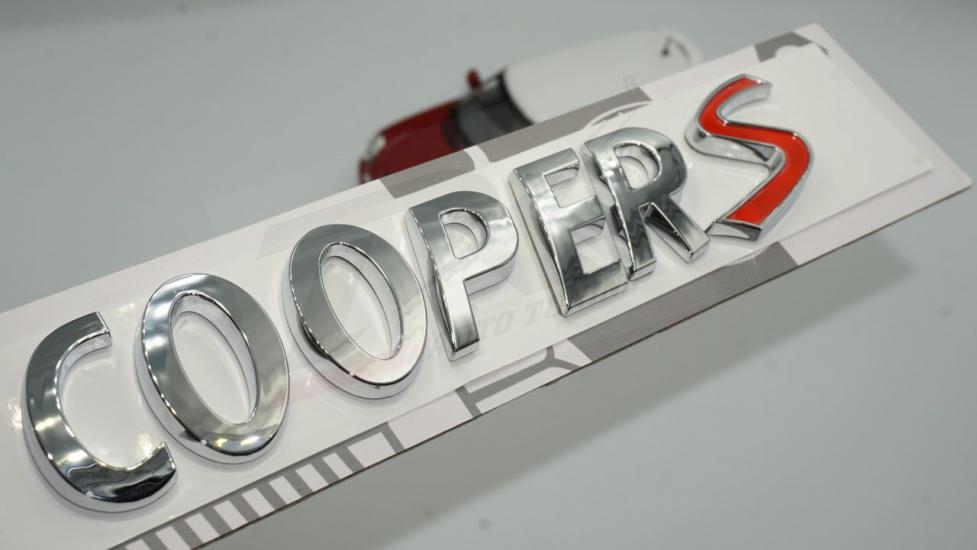 Mini Cooper S Logo Krom ABS Bagaj 3M 3D Yazı Amblem