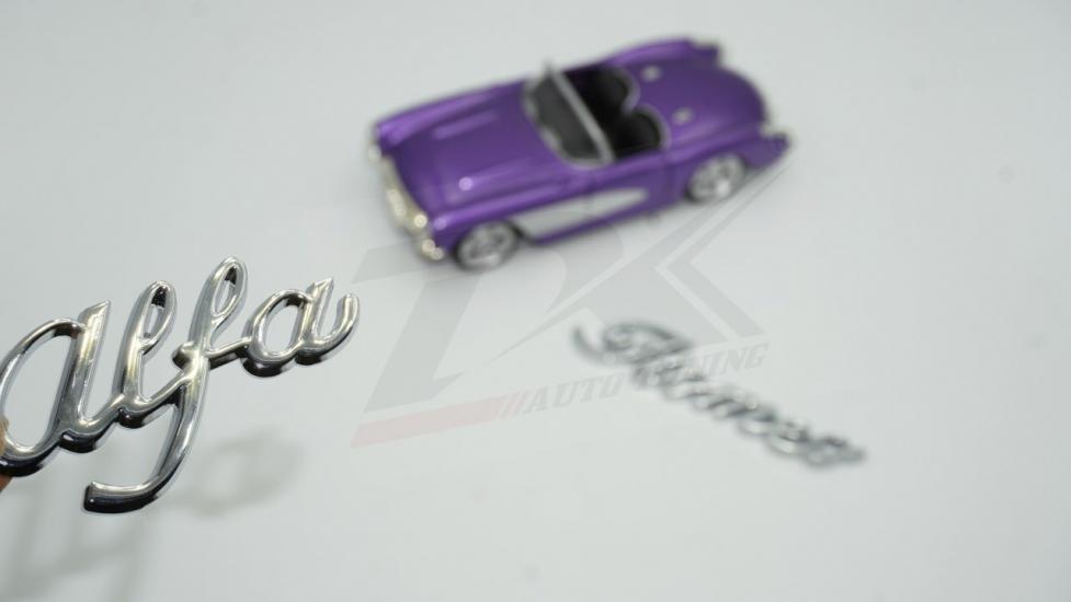 Alfa Romeo Logo Krom Metal Bagaj 3M 3D Yazı Amblem