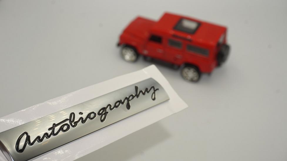 Land Rover Range Rover Autobiography Bagaj 3M 3D Krom Metal Logo Amblem