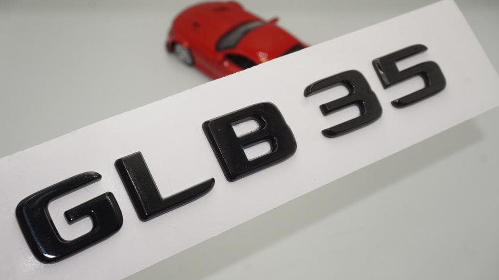 GLB 35 Bagaj Parlak Siyah ABS 3M 3D Yazı Logo