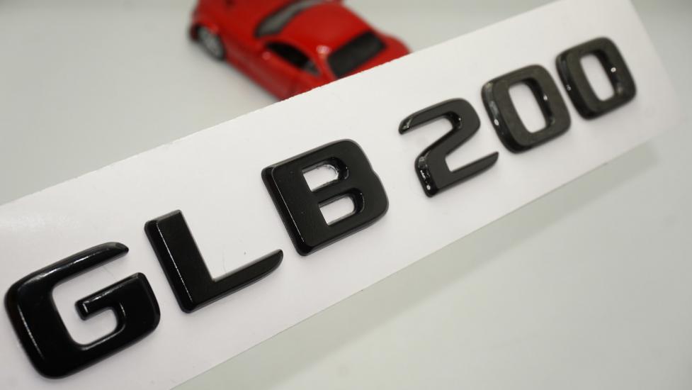GLB 200 Bagaj Parlak Siyah ABS 3M 3D Yazı Logo