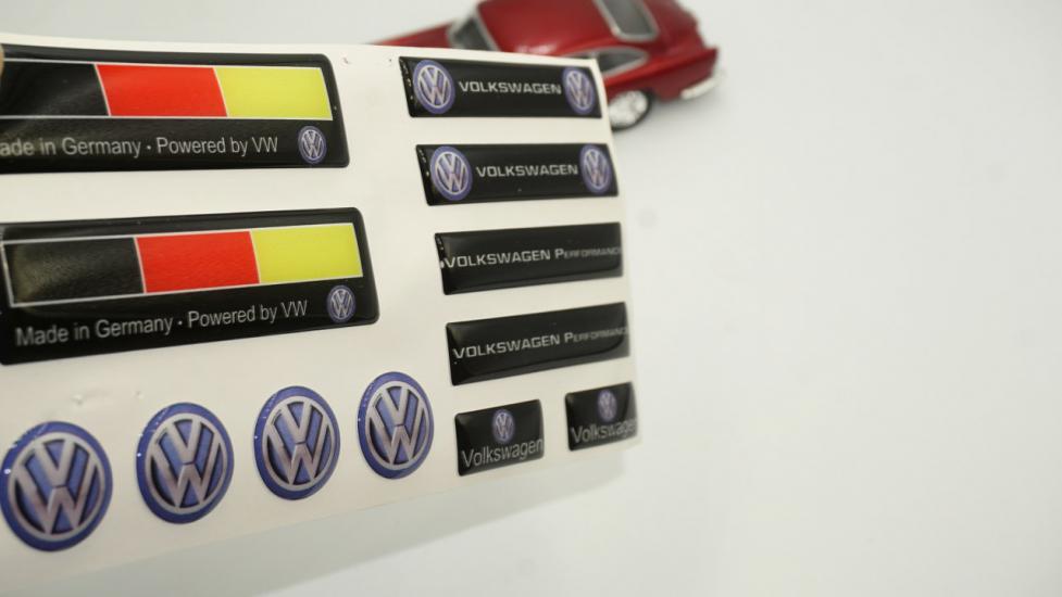 VW Volkswagen Logo Damla Silikon Grup Sticker