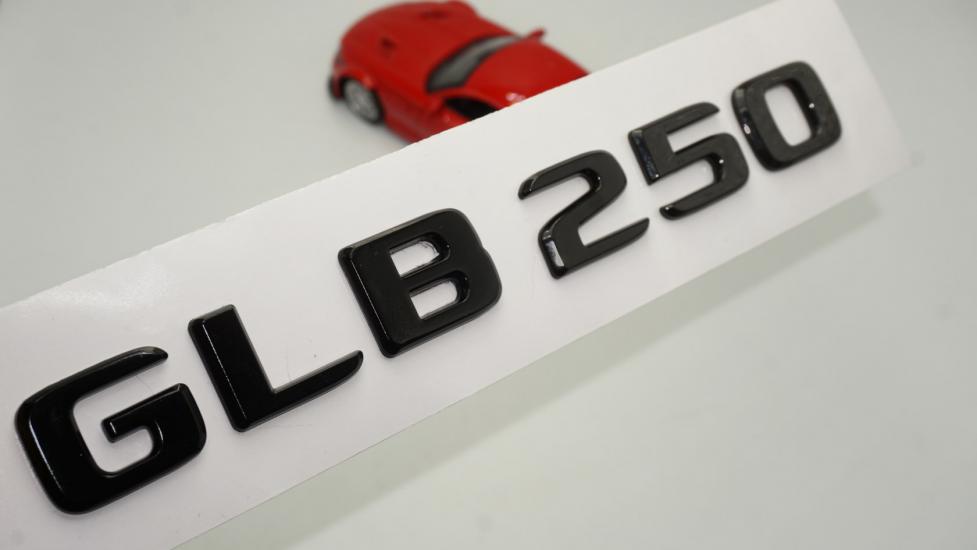 GLB 250 Bagaj Parlak Siyah ABS 3M 3D Yazı Logo