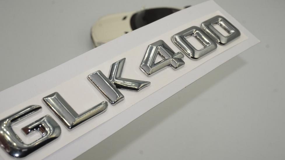 GLK400 Bagaj Krom Metal 3M 3D Yazı Logo