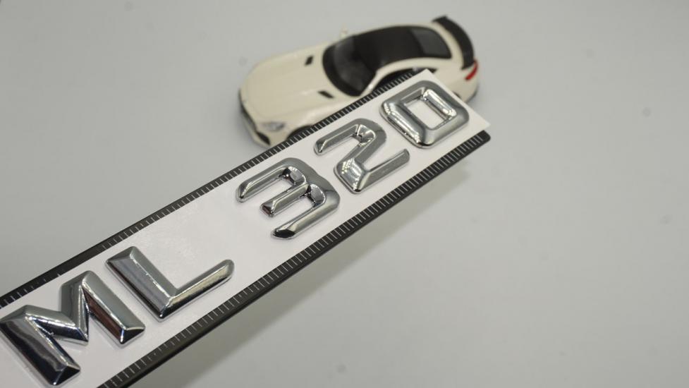 ML320 Bagaj Krom Metal 3M 3D Yazı Logo