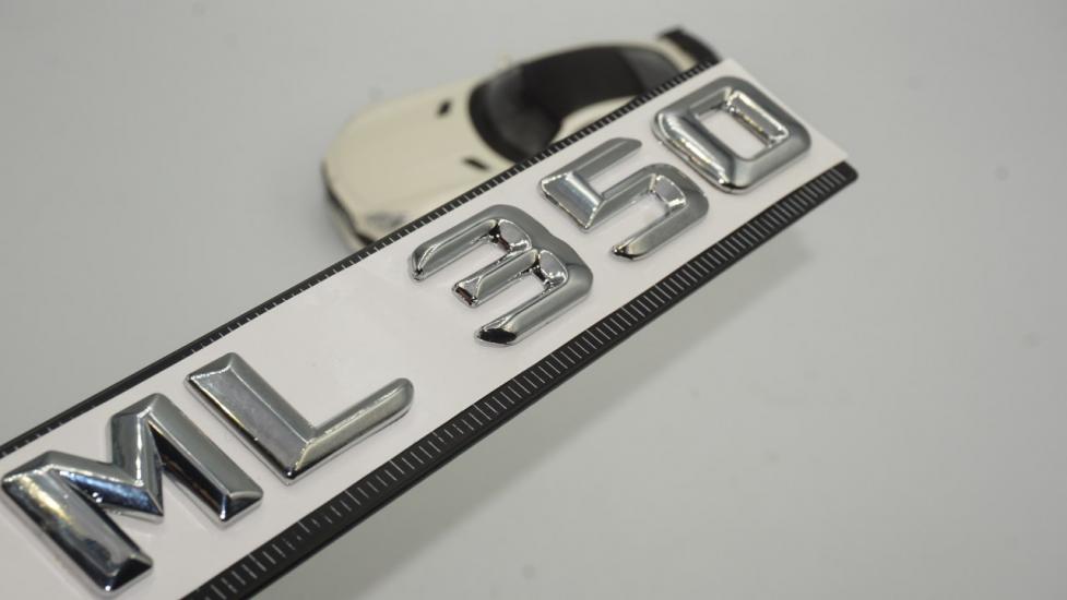 ML350 Bagaj Krom Metal 3M 3D Yazı Logo