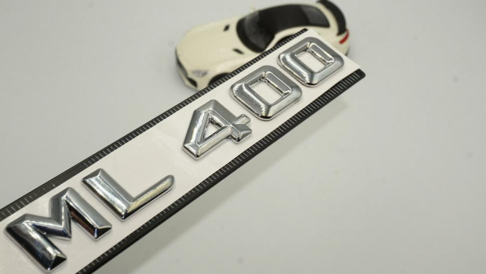 Mercedes Benz ML400 Bagaj Krom Metal 3M 3D Yazı Logo