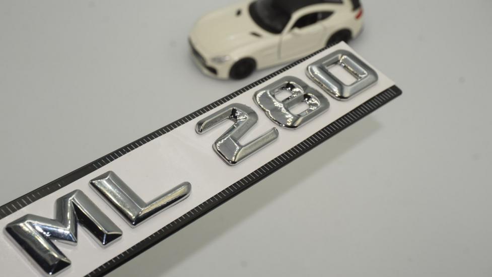 ML280 Bagaj Krom Metal 3M 3D Yazı Logo