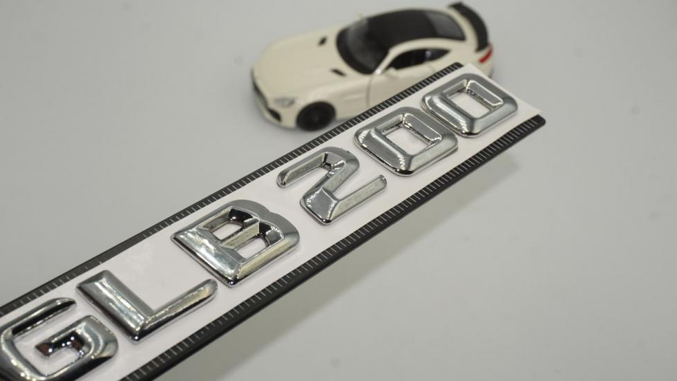 Mercedes Benz GLB200 Bagaj Krom Metal 3M 3D Yazı Logo