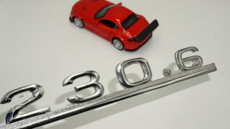 Benz 230.6 Bagaj Krom Metal 3M 3D Yazı Logo
