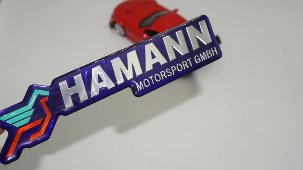 Bmw Hamann MotorSport Logo Epoksi ABS Bagaj 3M 3D Logo Arma