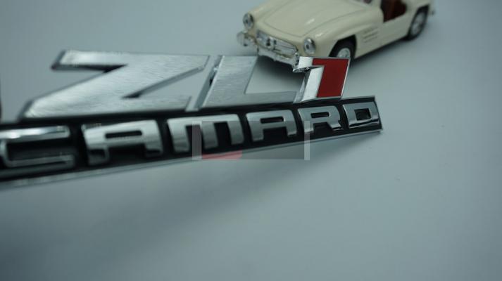 Chevrolet Camaro ZL1 Bagaj Yazı Krom Metal 3M 3D Logo Amblem