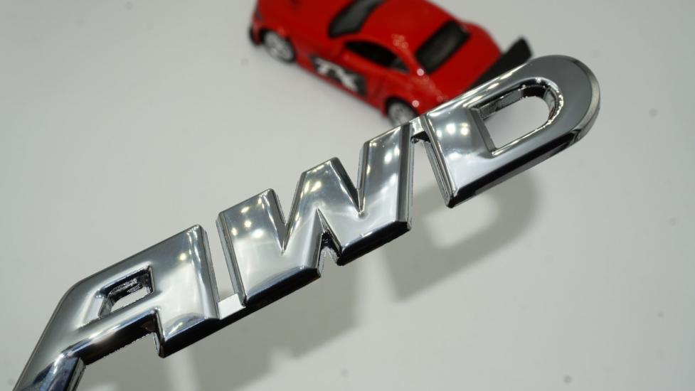 DK AWD All Wheel Drive Bagaj Krom Metal 3M 3D Yazı Logo