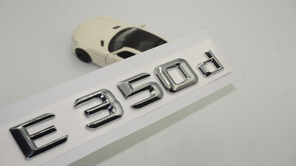 E350d Bagaj Krom Metal 3M 3D Yazı Logo