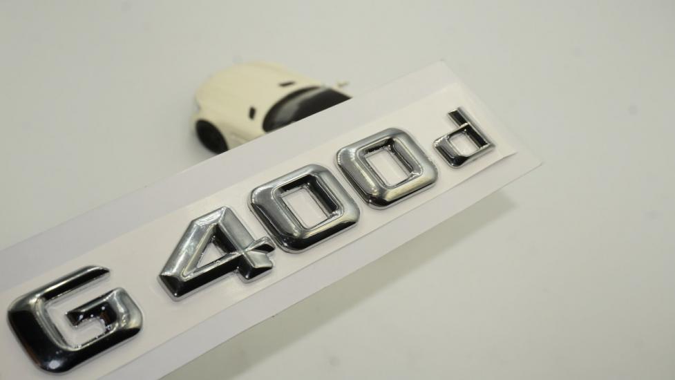 Benz G400d Bagaj Krom Metal 3M 3D Yazı Logo