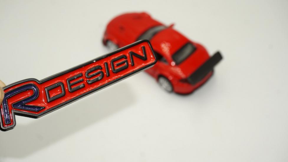 Volvo R Design Bagaj Krom Metal 3M 3D Yazı Logo