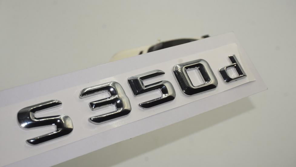S350d Bagaj Krom Metal 3M 3D Yazı Logo