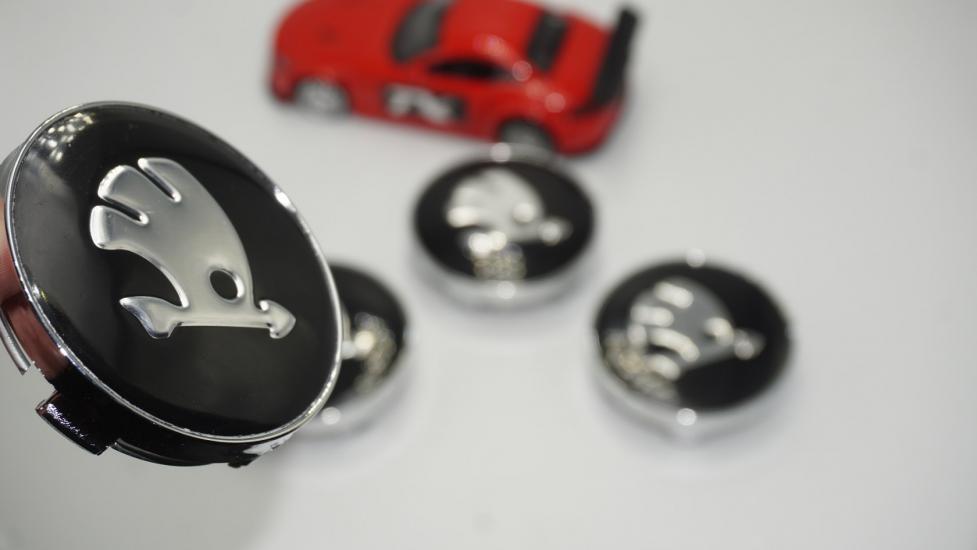 Skoda Yeni Nesil Jant Göbeği Kapak Seti 60mm