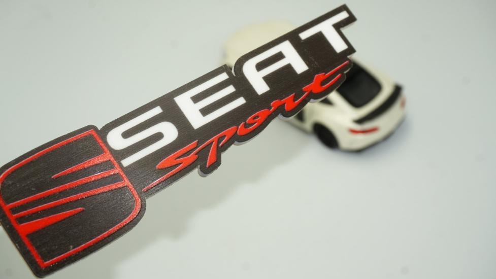 DK Seat Sport Logo Epoksi ABS Bagaj 3M 3D Logo Arma