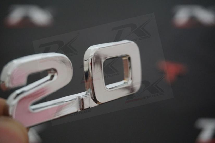 Audi 2.0 T Bagaj Krom Metal 3M 3D Yazı Logo Orjinal ürün