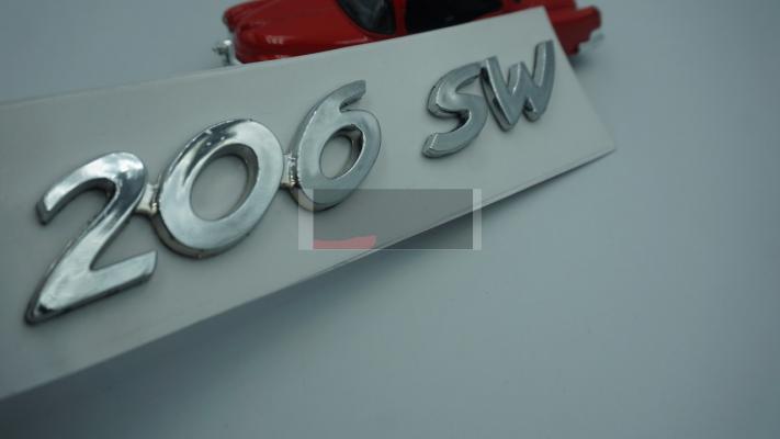 Peugeot 206 SW Bagaj Yazı Logo Amblem 3M 3D