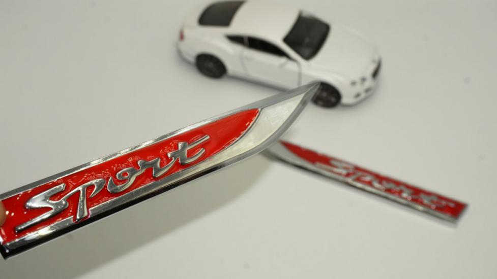 Bmw Sports Logo Çamurluk Yanı Krom Metal Bıçak Logo