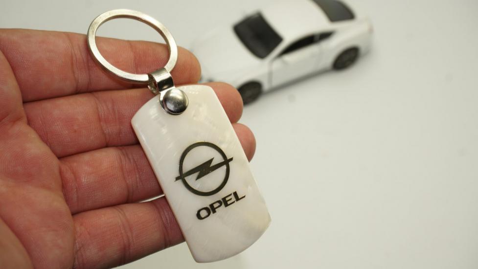 Opel Logo Sedef Taşlı New Style Stil Anahtarlık