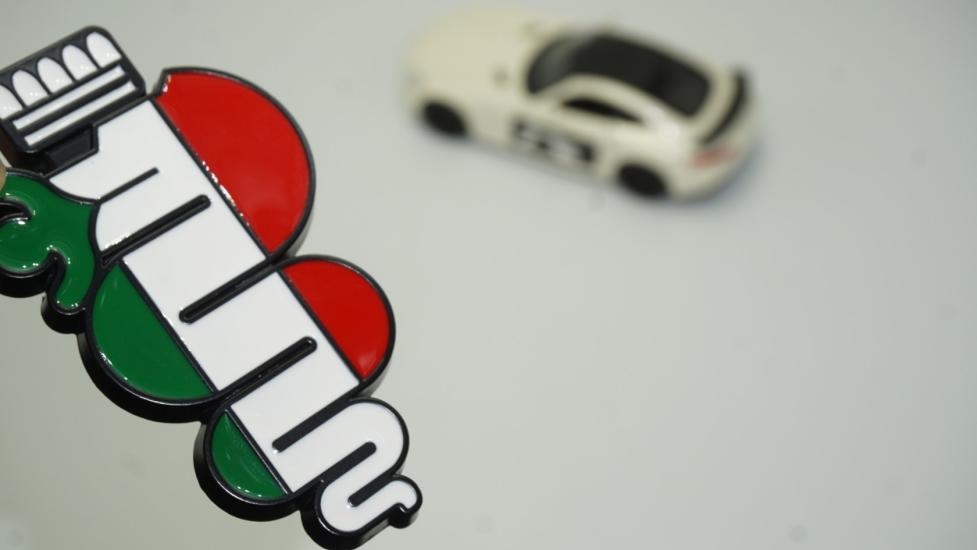 Alfa Romeo Bagaj 3M 3D Krom Metal Snake Logo