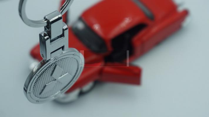 Mitsubishi Logo Çift Yön Krom Metal Stil Anahtarlık 2021 Style