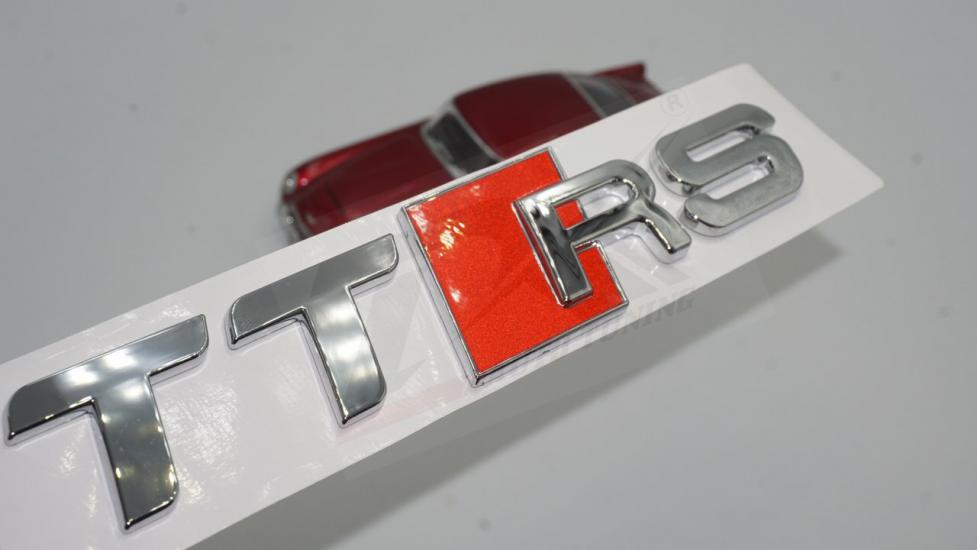 Audi TTRS Krom ABS 3M 3D Bagaj Logo Yazı Orjinal Ürün
