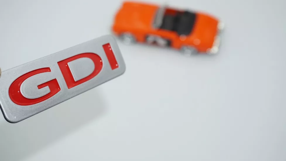 DK Tuning Hyundai GDi 3M ABS Gri Kırmızı Bagaj Logo Arma Amblem