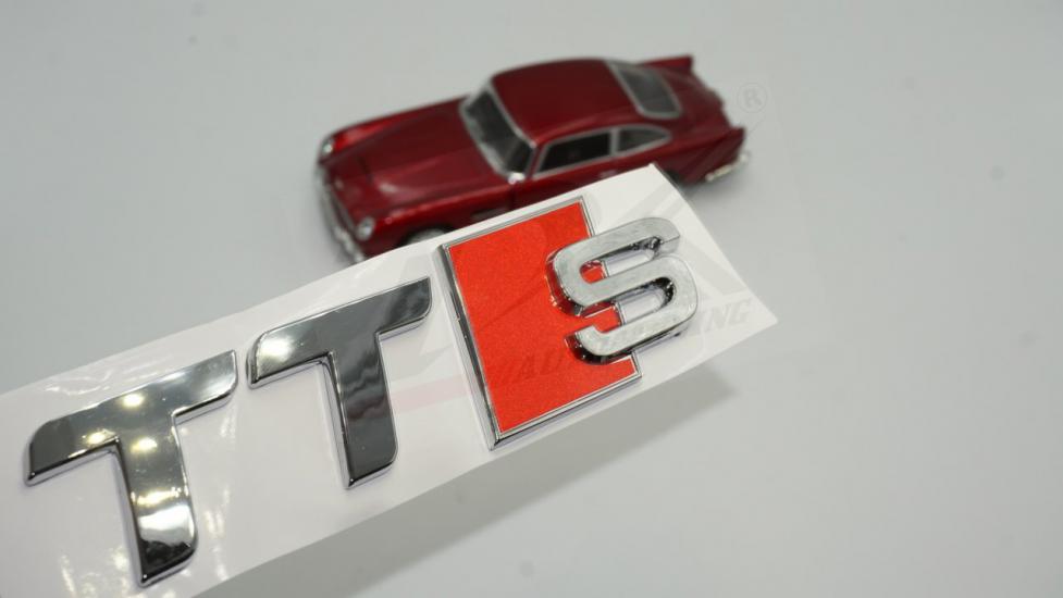 Audi TTS Krom ABS 3M 3D Bagaj Logo Yazı Orjinal Ürün