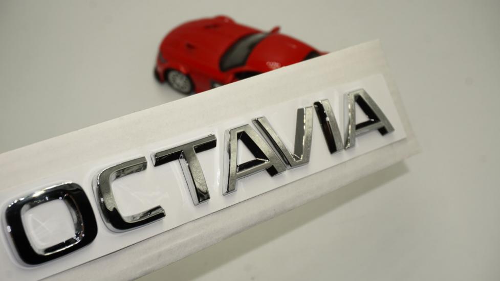 Skoda OCTAVIA 4 Bagaj Krom ABS 3M 3D Yazı Logo Amblem Orjinal Ürün