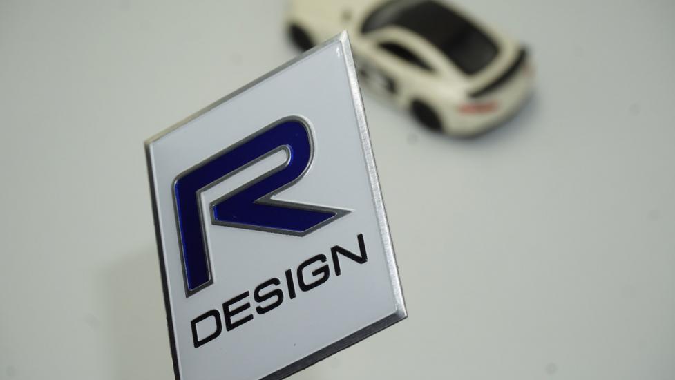 Volvo R Design Bagaj 3M Metal Logo Amblem Arma