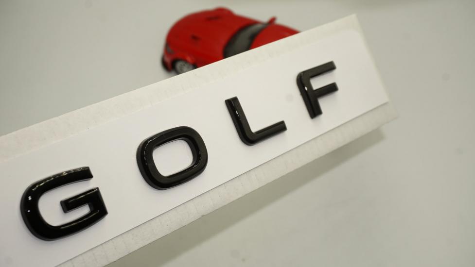 Volkswagen Golf8 Bagaj 3M 3D Yeni Nesil Parlak Siyah ABS Yazı Logo Amblem