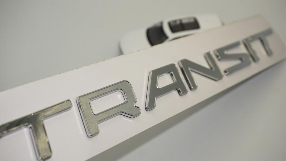 Ford Transit 2014+ 3M 3D Parlak Krom ABS Bagaj Yazı Logo Amblem