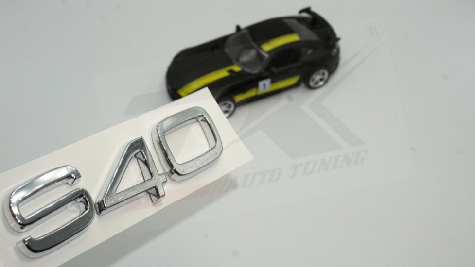 Volvo S40 Krom ABS 3M 3D Bagaj Logo Yazı Orjinal Ürün