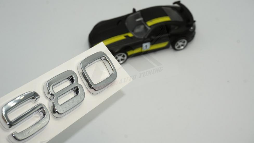 Volvo S80 Krom ABS 3M 3D Bagaj Logo Yazı Orjinal Ürün