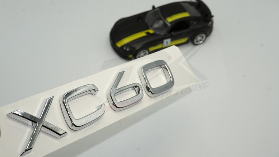 Volvo XC60 Krom ABS 3M 3D Bagaj Logo Yazı Orjinal Ürün