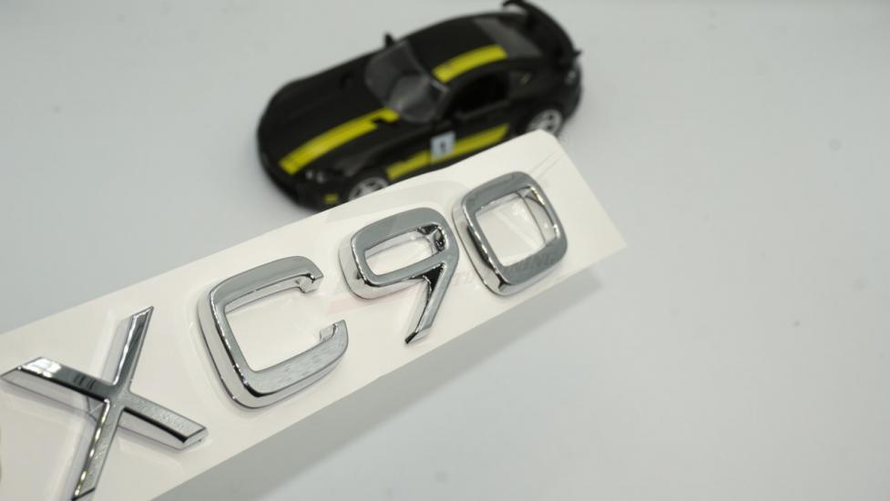 Volvo XC90 Krom ABS 3M 3D Bagaj Logo Yazı Orjinal Ürün